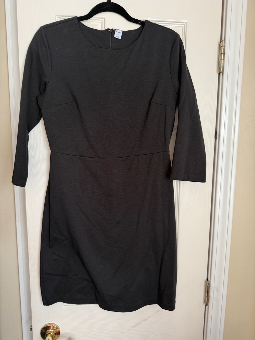Old Navy Black Long Sleeve Sheath Dress